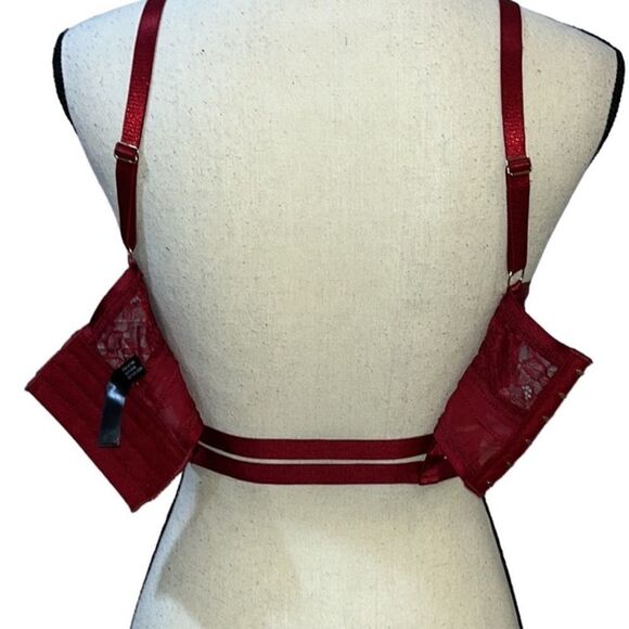 Torrid Straps Rings & Cutout Caged Satin Underwire Bra - Picture 10 of 13